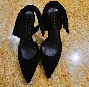 Ted Baker Batalyn Sling Back Court Velvet Heels Size 36.5